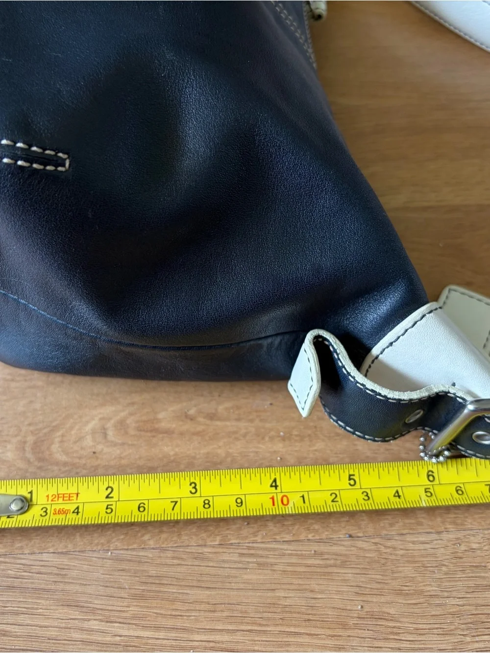 Vintage Y2K Coach Legacy Demi Hobo leather navy shoulder bag